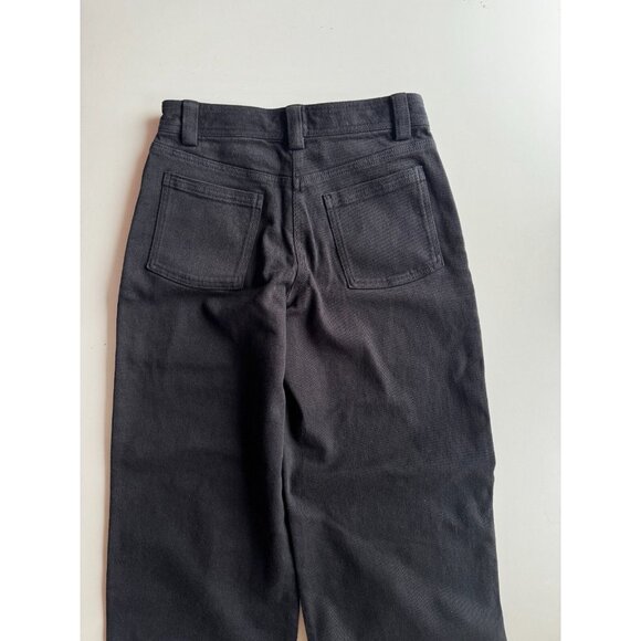 NWOT Aritzia SUNDAY BEST Carrousel GD Black Cotton Canvas Wide Leg Pants, Size 0 - Picture 4 of 15